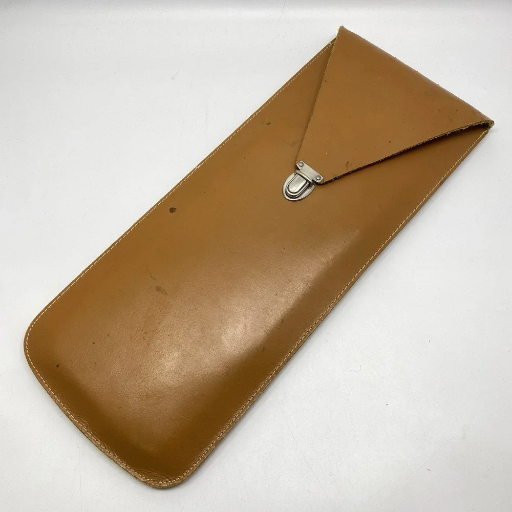 Vintage MCM Arthur Salm Austria 3pc Stainless Carving Set + Leather Carry Pouch